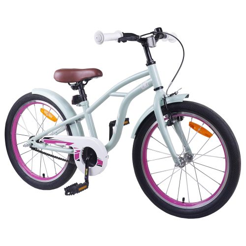 Детски Велосипед 20 инча за 6–11 години Светло зелено