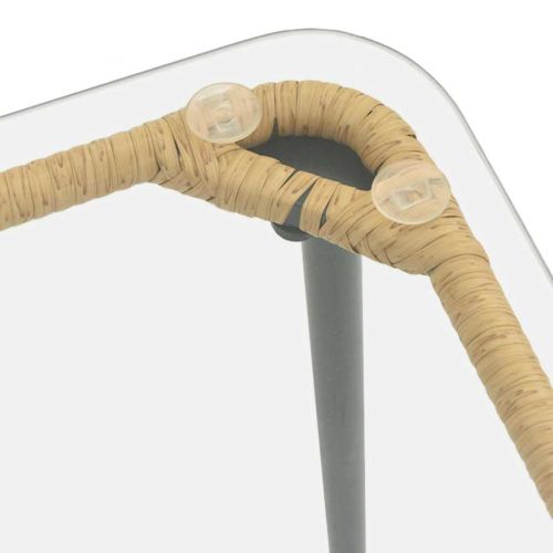 Градинска маса Естествен 80 x 40 x 45 см полиратан