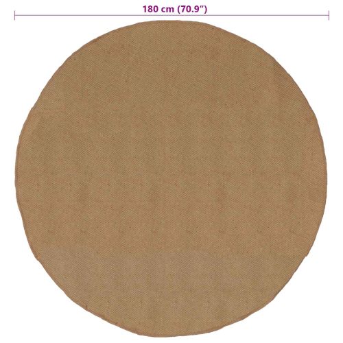 Килим Естествен Ø 180 см юта