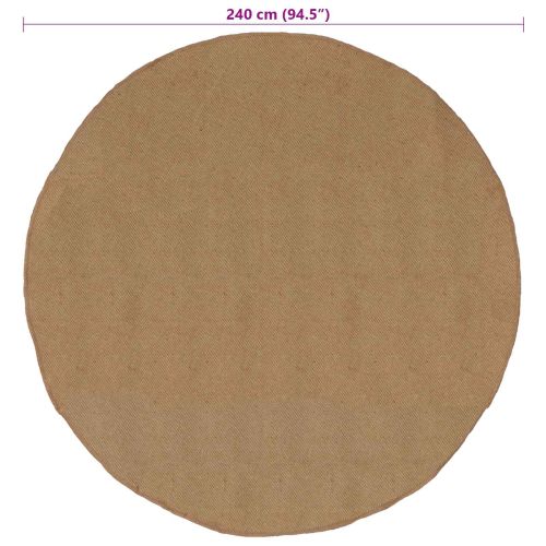 Килим Естествен Ø 240 см юта