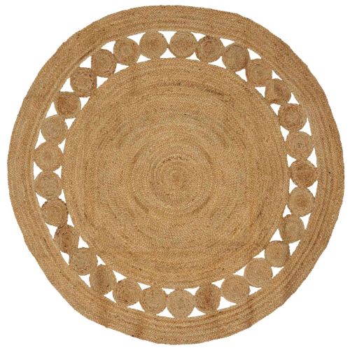 Килим Естествен Ø 180 см юта