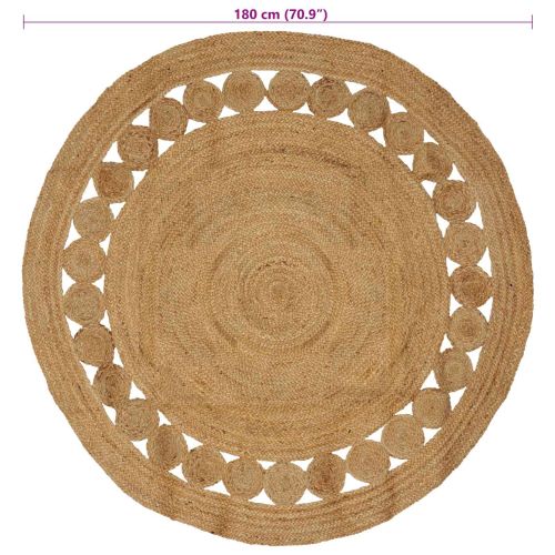 Килим Естествен Ø 180 см юта