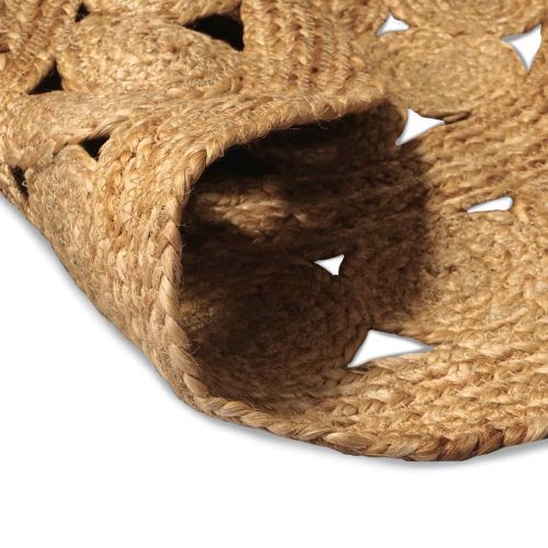 Килим Естествен Ø 90 cm юта