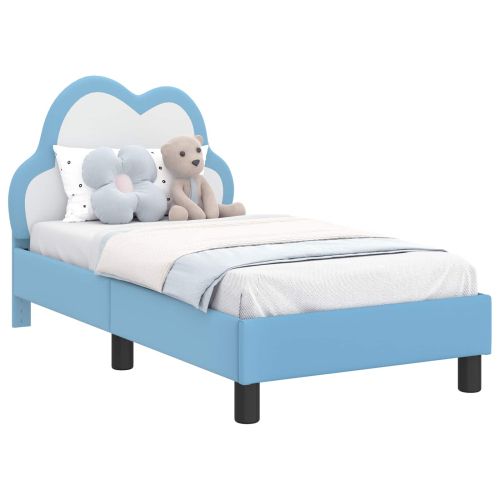 Легло за малко с главна дъска с таблото Синьо 70 x 140 cm PU