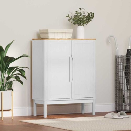 Служебен шкаф FLORO Бяло 70 x 30 x 70,5 см Солиден бор