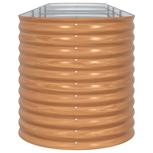 Повдигнато легло Кафяво 400 x 80 x 81 cm Стомана