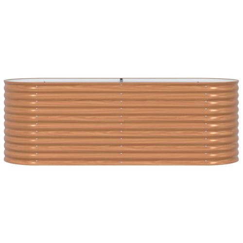 Повдигнато легло Кафяво 240 x 80 x 81 cm Стомана