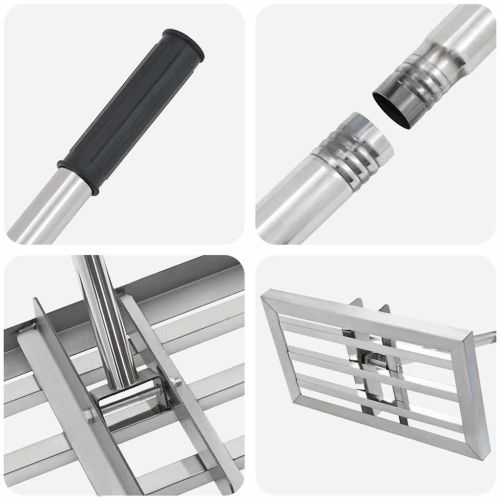 Градинска рейка Сребрист 45 x 25 x 200 см Неръждаема стомана