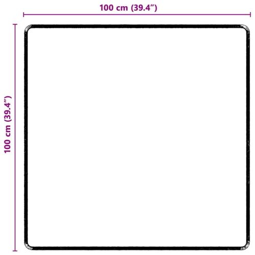 Килим пътека Сиво 100 x 100 cm 100% Полипропиленов Тапициран