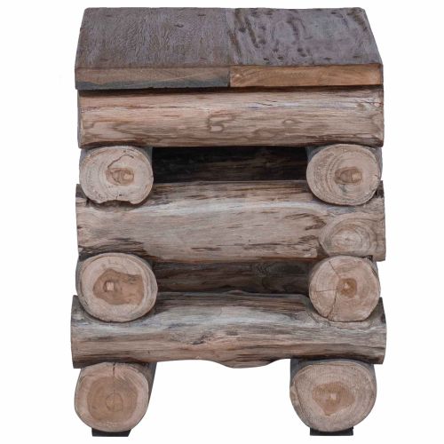 Стук Естествен 30 x 30 x 38 cm Солидно тиково дърво