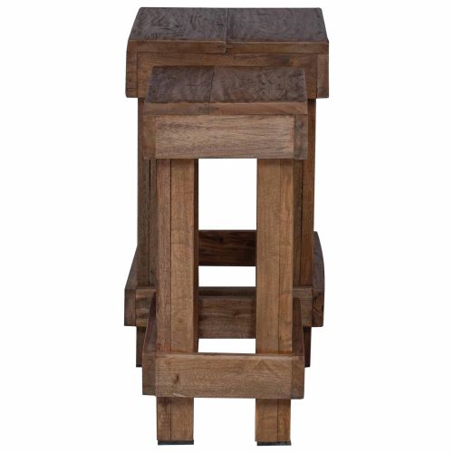 Стойка за растения 2 pcs Кафяво 70 x 11 x 27 см
