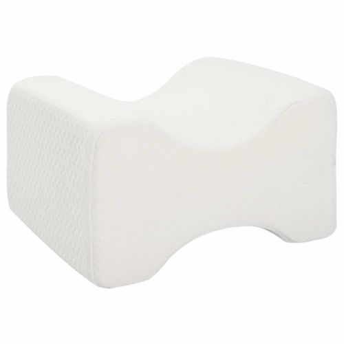Knee Pillow Бял Мемори пяна и полиестер 26 x 21,5 x 15 см