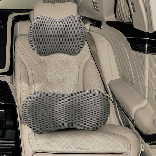 Възглавница за врат, Възглавница за гръб Сив Мемори пяна