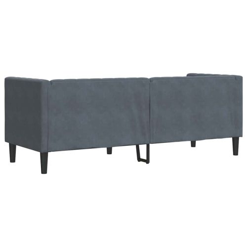 Диван Тъмен сив 194 x 74,5 x 70,5 см Кадифе