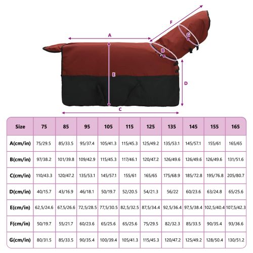 Конско одеяло Тъмен зелен и черен 165 cm Полиестер