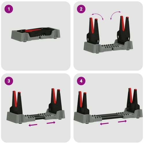Опора за стрелба Регулирума Сив 46 x 14 x 19,5 см Пластмаса