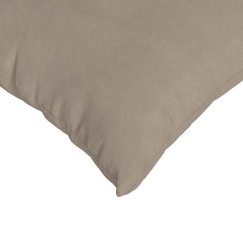 Диван възглавници 2 pcs Таупе 60 x 40 cm текстил