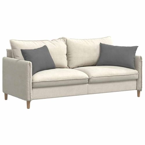 Диван възглавници 2 pcs Тъмен сив 60 x 40 cm текстил