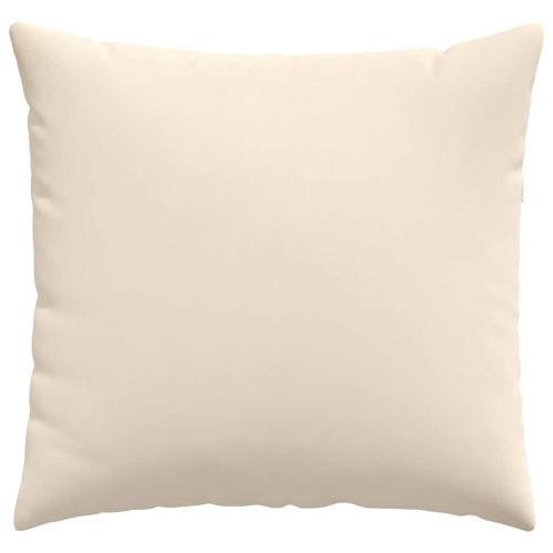 Диван възглавници 2 pcs Бежово 45 x 45 cm текстил