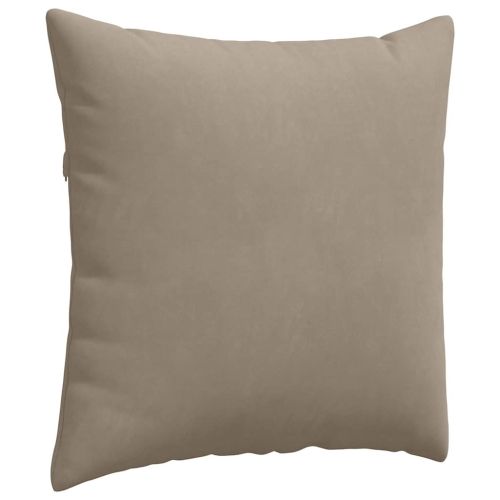 Диван възглавници 2 pcs Таупе 60 x 60 cm текстил