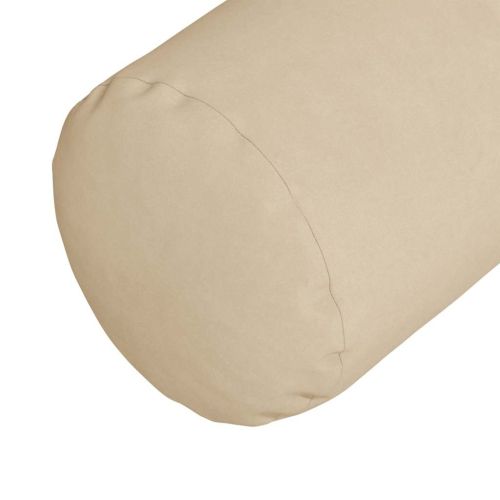 Възглавници валяци 2 pcs Крем Ø 25 x 70 см Микрофибърна тъкан