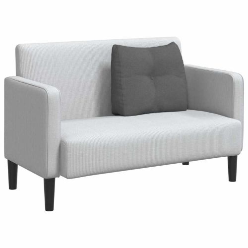 Възглавница за гръб Тъмен сив 60 x 24 x 50 см текстил