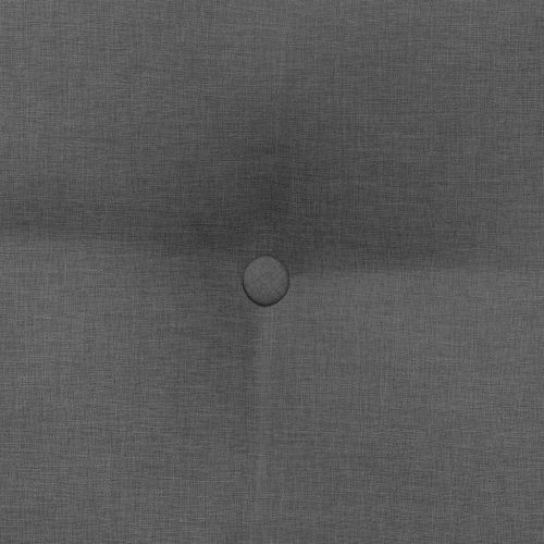 Възглавница за гръб Тъмен сив 60 x 24 x 50 см текстил