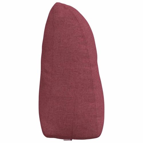 Възглавница за гръб Виненочервен 60 x 24 x 50 см текстил