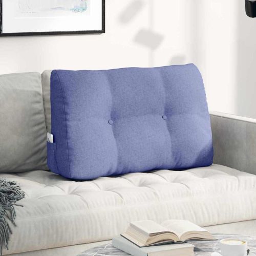 Възглавница за гръб Дънково син 80 x 24 x 50 см текстил
