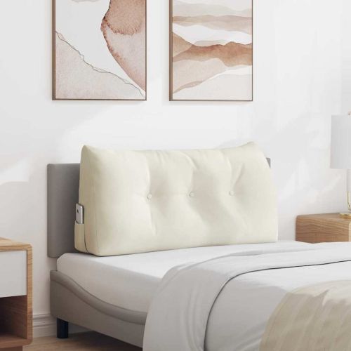 Възглавница за гръб Крем 100 x 24 x 50 см Кадифе