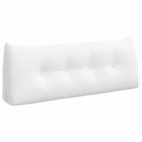 Възглавница за гръб Бяло 120 x 24 x 50 см текстил