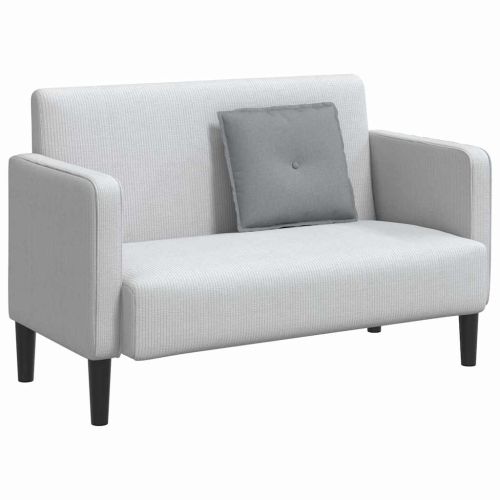 Възглавница за гръб Светлосиво 50 x 19 x 45 см текстил