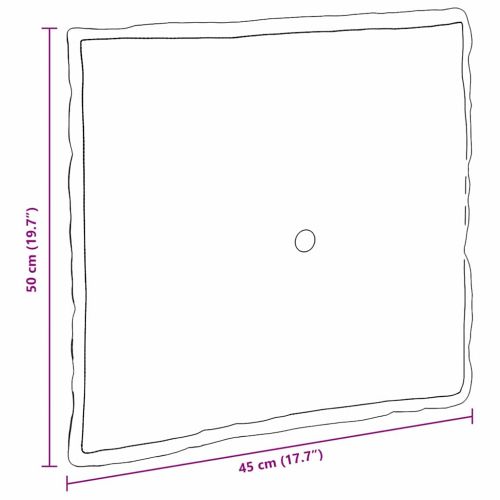 Възглавница за гръб Светлосиво 50 x 19 x 45 см текстил