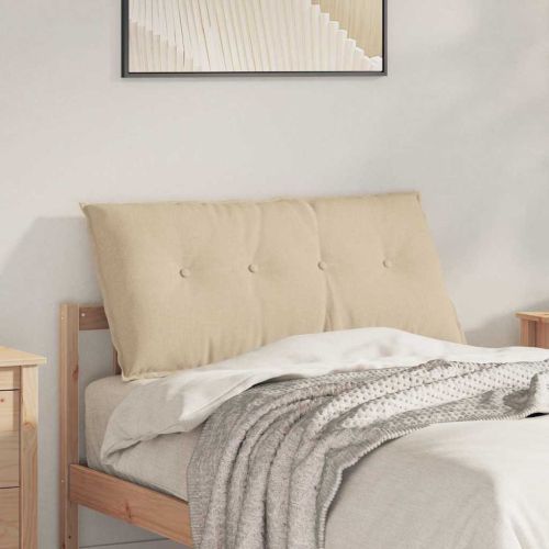 Възглавница за гръб Крем 100 x 19 x 50 см текстил