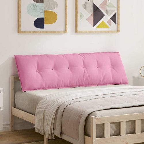 Възглавница за гръб Розово 160 x 19 x 50 см текстил