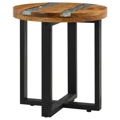 Масичка за кафе Кафяво 40 x 40 x 45 cm Солидно тиково дърво