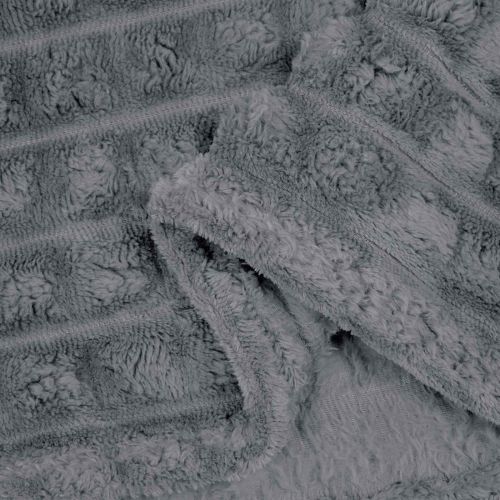 Одеала за хвърляне 6 pcs Тъмен сив 240 x 220 cm Мека вълна