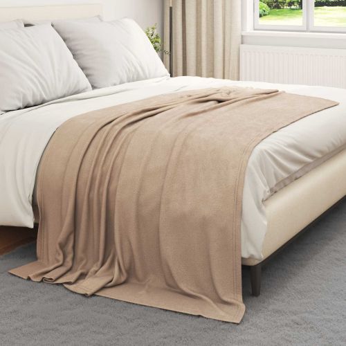 Одеала за хвърляне 24 pcs Камилски 200 x 150 cm Мека вълна