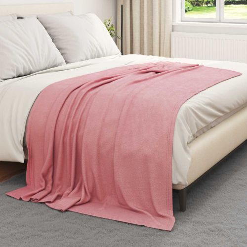 Одеала за хвърляне 24 pcs Розово 200 x 150 cm Мека вълна