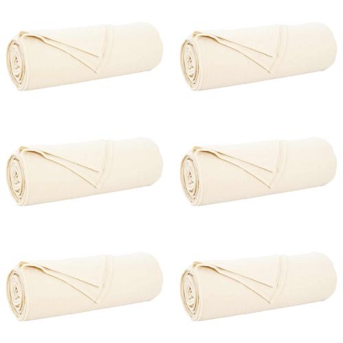Одеала за хвърляне 6 pcs Крем 350 x 270 см Мека вълна