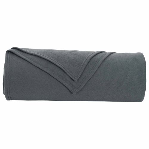 Одеала за хвърляне 6 pcs Тъмен сив 350 x 270 см Мека вълна