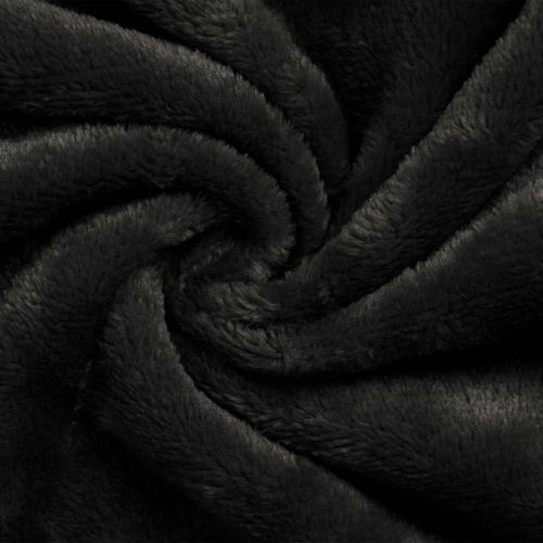 Одеяло с качулка Черно m Фланела