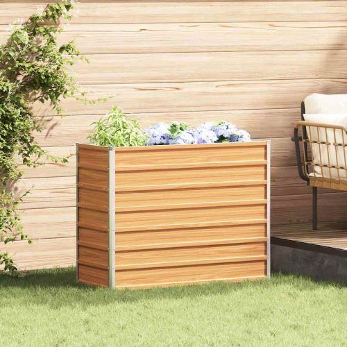 Градинска повдигната леха Светло кафяво 100 x 40 x 77 cm