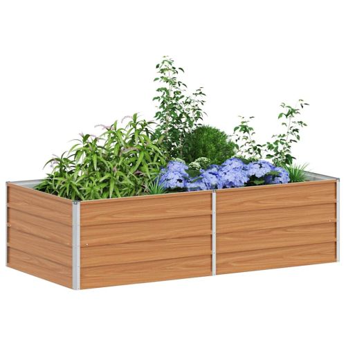 Градинска повдигната леха Светло кафяво 160 x 80 x 45 cm