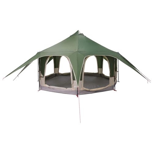 Семейна палатка Зелен 5-местна 185T полиестер с PU покритие