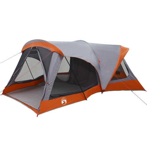 Семейна палатка Сив и оранжев 550 x 555 x 208 см