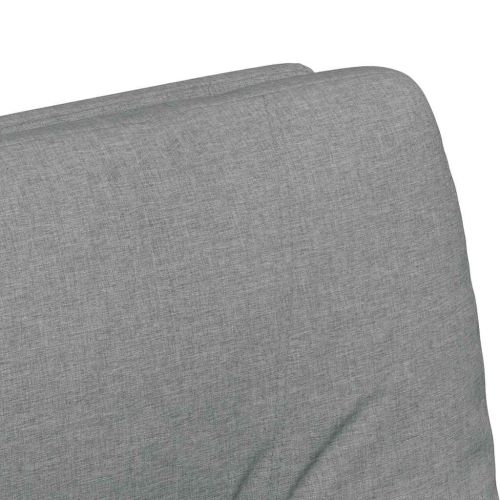Столове с Колела 2 pcs Светлосиво 57 x 67 x 95 см текстил