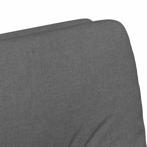 Столове с Колела 2 pcs Тъмносив 57 x 67 x 95 см текстил