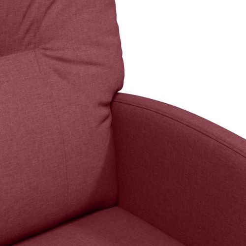 Столове с Колела 2 pcs виненочервен 57 x 67 x 95 см текстил