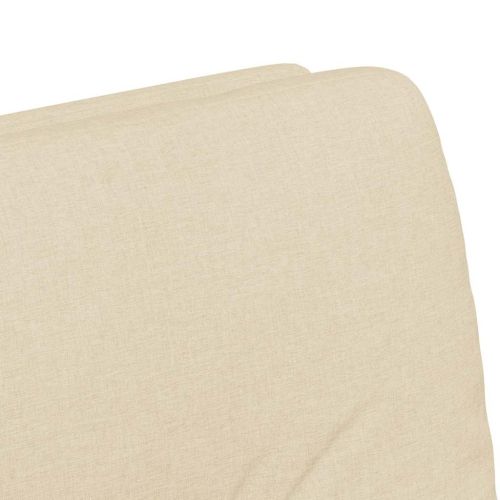 Столове с Колела с колела 2 pcs Крем 57 x 67 x 95 см текстил